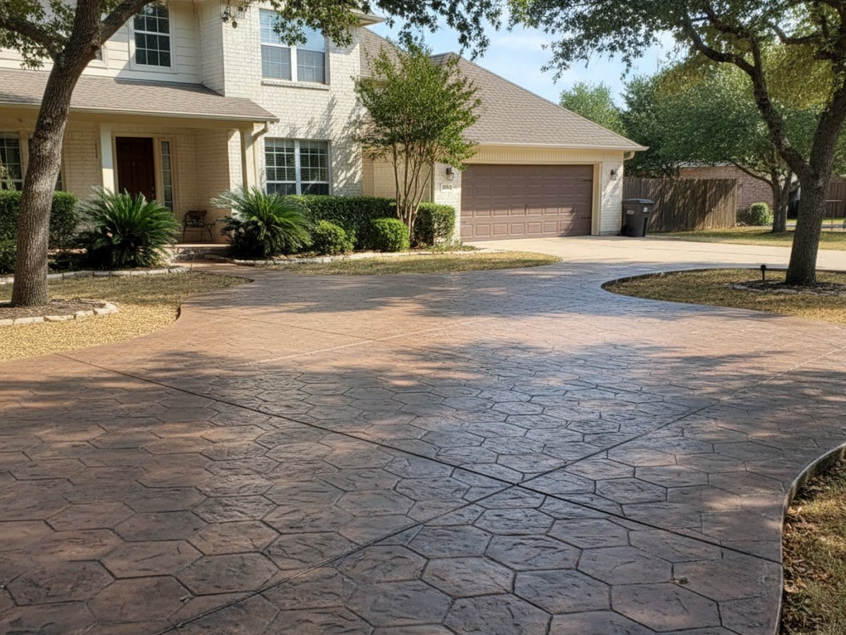 Midway Concrete crew at work on a home in San Angelo, TX